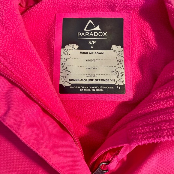 💕 Hot Pink Hooded Jacket Size 6 - Picture 3 of 8
